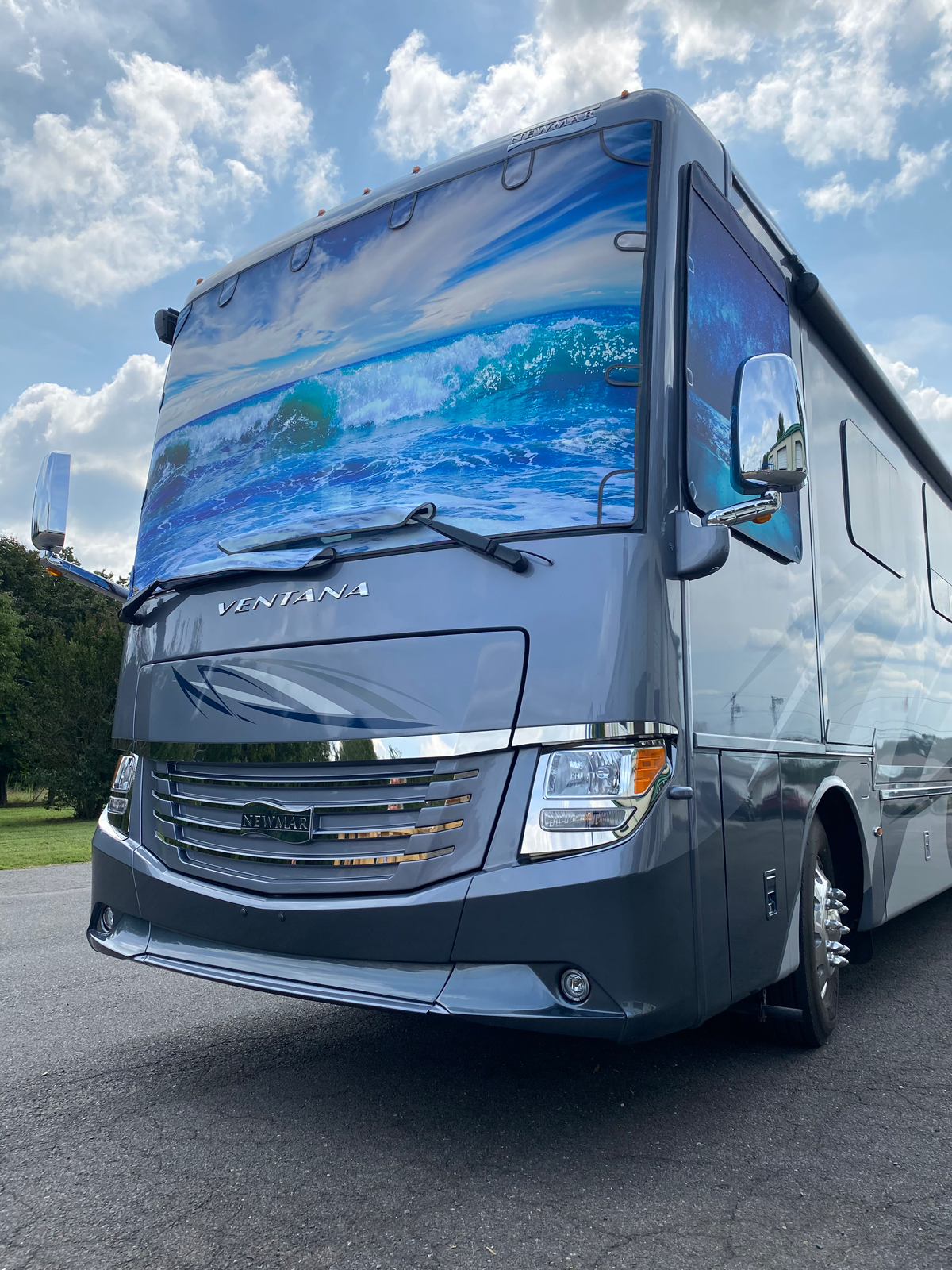 Class A RV Windshield Shade Magne Shade