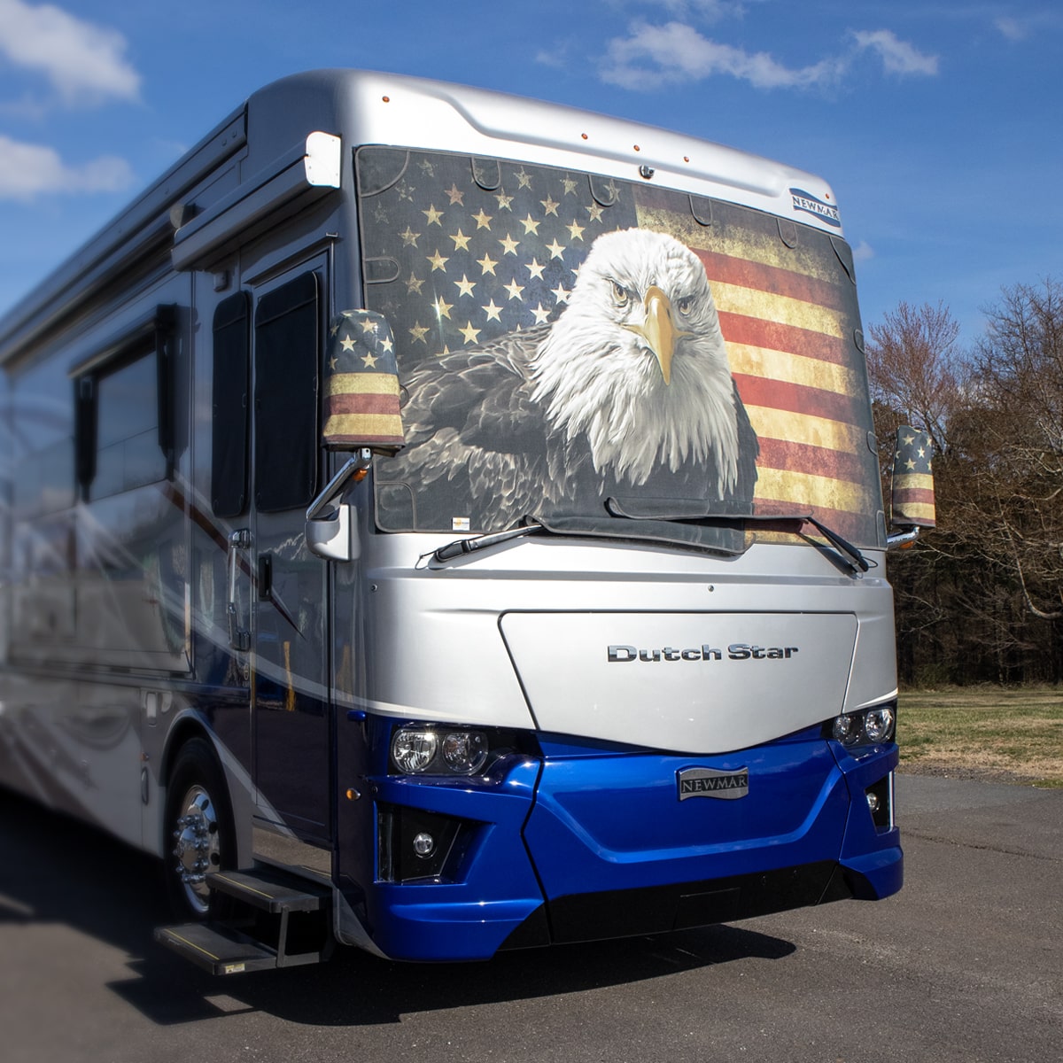 Class A RV Windshield Shade Magne Shade